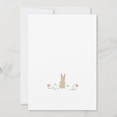 Whimsical Bunny Family Niedlich Paares Kinderdusch Einladung (Rückseite)