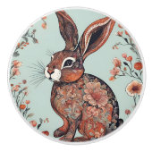 Whimsical Bunny Keramikknauf (Vorderseite)