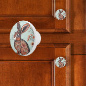 Whimsical Bunny Keramikknauf