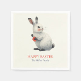 Whimsical Bunny Meadow Easter Brunch Cloth Nap Serviette