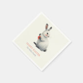 Whimsical Bunny Meadow Easter Brunch Cloth Nap Serviette (Ecke)