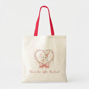 Whimsical Bunny Rabbit Baumwolle - Umweltfreundlic Tragetasche