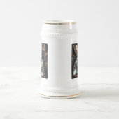 Whimsical Bunny Rabbit Personalisiert Bierglas (Mittel)