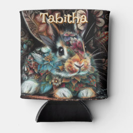 Whimsical Bunny Rabbit Personalisiert Dosenkühler