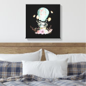 Whimsical Bunny Riding in a Hot Air Balloon Leinwanddruck (Insitu (Schlafzimmer))
