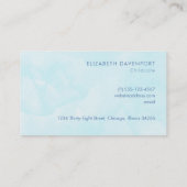 Whimsical Bunny Riding in einem Heißluftballon Visitenkarte (Rückseite)