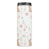 Whimsical Bunny Teapot Floral Spring  Thermosbecher (Rückseite)