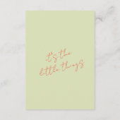 Whimsical bunt Retro Moderne Hochzeitsdetails Begleitkarte (Rückseite)