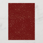 Whimsical Burgundy Graduation Party Dinner Menü Menükarte (Rückseite)