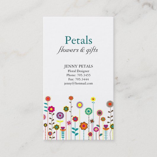 Whimsical Business Cards Visitenkarte (Vorderseite)