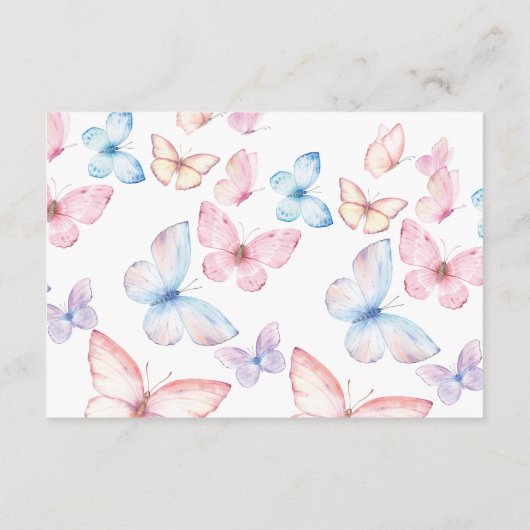 Whimsical Butterfets Book for Baby Enclosure Card Begleitkarte (Rückseite)