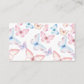 Whimsical Butterfets Diaper Raffle Begleitkarte (Rückseite)