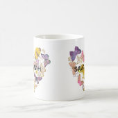 Whimsical Butterfets Liebe Herz Imitate Glitzer Na Kaffeetasse (Mittel)