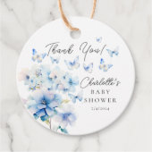 Whimsical Butterflies Babydusche Geschenkanhänger (Vorderseite)