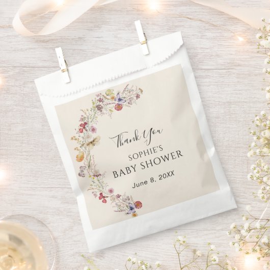 Whimsical Butterflies Babydusche Geschenktütchen (Ausgeschnitten)