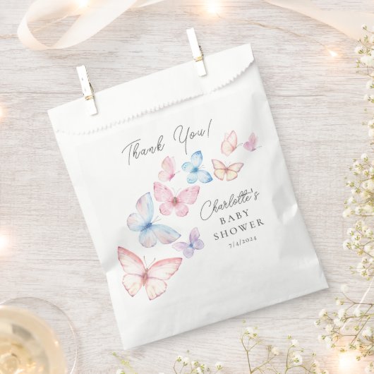 Whimsical Butterflies Babydusche Geschenktütchen (Ausgeschnitten)
