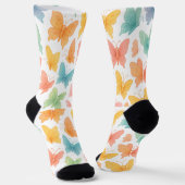 "Whimsical Butterflies" Crew Socken (Gewinkelt)