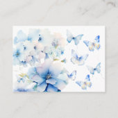 Whimsical Butterflies Display Dusche Begleitkarte (Rückseite)