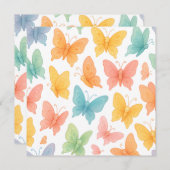 "Whimsical Butterflies" Einladung (Vorne/Hinten)