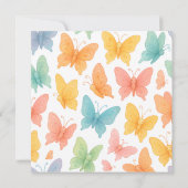 "Whimsical Butterflies" Einladung (Rückseite)