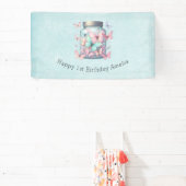 Whimsical Butterflies in a Jar Birthday Banner (InSitu)