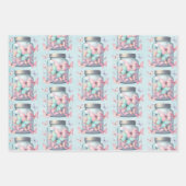  Whimsical Butterflies in a Jar Pattern Geschenkpapier Set (Vorderseite 3)