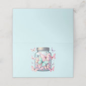 Whimsical Butterflies in a Jar Platzkarte (Außenseite Aufgefaltet)