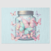 Whimsical Butterflies in a Jar Seidenpapier (Vorderseite)