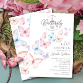 Whimsical Butterflies Kinderdusche Einladung