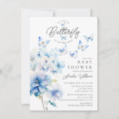 Whimsical Butterflies Kinderdusche Einladung (Vorderseite)