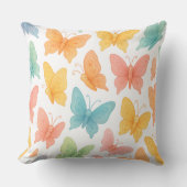 "Whimsical Butterflies" Throw Pillow Kissen (Vorderseite)