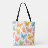 "Whimsical Butterflies" Tote Tasche (Rückseite)
