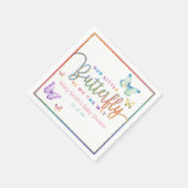Whimsical Butterfly Babydusche Napkins - Frühjahr Serviette (Ecke)