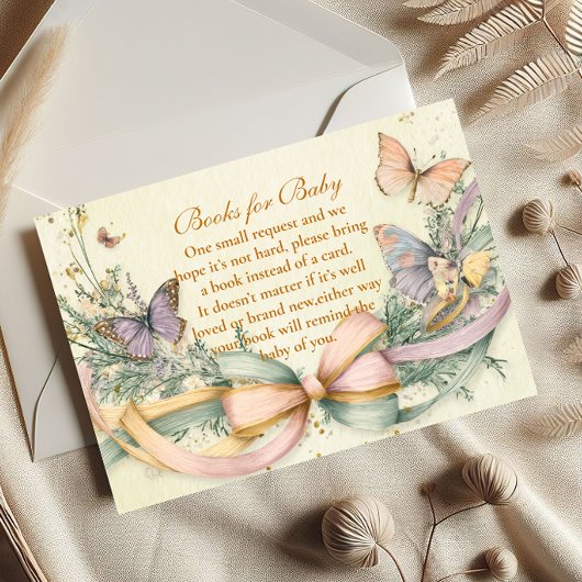 Whimsical Butterfly Books für Baby Begleitkarte