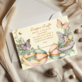 Whimsical Butterfly Bow Diapper Raffle Begleitkarte