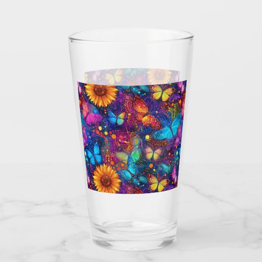 Whimsical Butterfly Dream Glas (Rückseite)