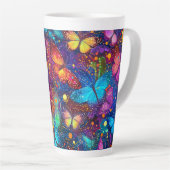 Whimsical Butterfly Dream Latte Tasse (Rechte Ecke)