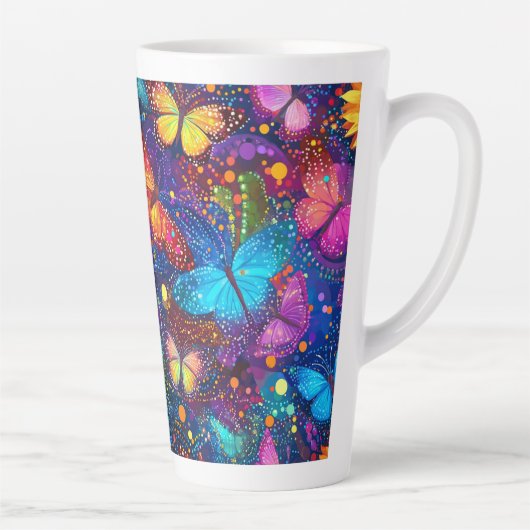 Whimsical Butterfly Dream Latte Tasse (Rechts)