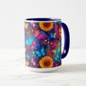Whimsical Butterfly Dream Tasse (VorderseiteRechts)