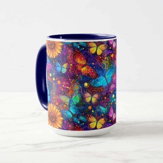 Whimsical Butterfly Dream Tasse (Vorderseite Links)