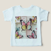 ✨ Whimsical Butterfly Dreams - Cartoon-Style T-Shi (Design Vorderseite)