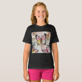 ✨ Whimsical Butterfly Dreams - Cartoon-Style T-Shi T-Shirt (Vorne ganz)