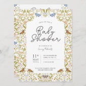 Whimsical Butterfly Enchanted Garden Baby Shower Einladung (Vorne/Hinten)