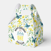Whimsical Butterfly Floral 1. Geburtstag Geschenkschachtel (Vorderseite)
