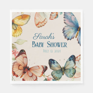 Whimsical Butterfly Garden Mairytale Serviette