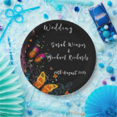 Whimsical Butterfly Garden Postcard Pappteller (Party)