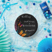 Whimsical Butterfly Garden Postcard Pappteller (Party)