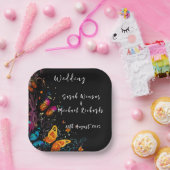 Whimsical Butterfly Garden Postcard Pappteller (Party)