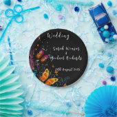 Whimsical Butterfly Garden Postcard Pappteller (Party)