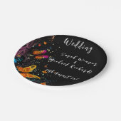 Whimsical Butterfly Garden Postcard Pappteller (Schrägansicht)